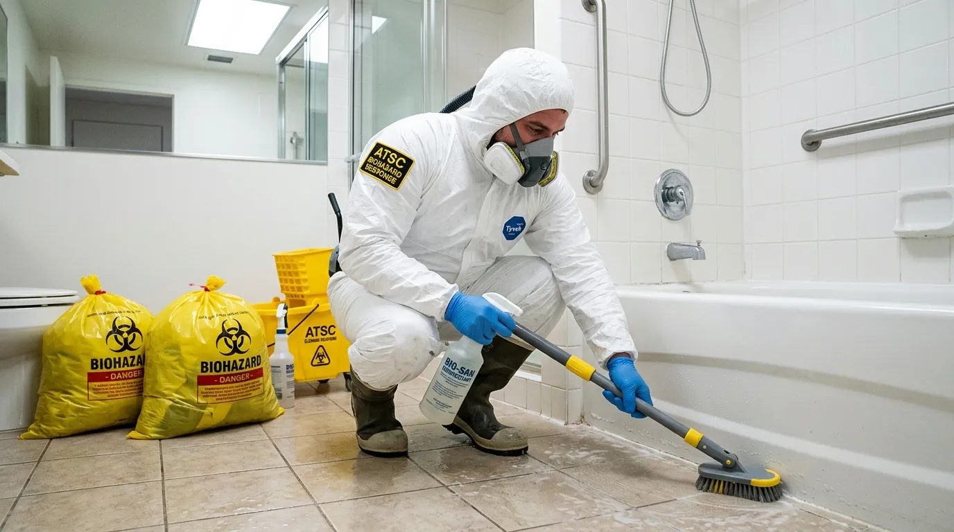 Decontamination equipment deployed for Blood Cleanup in Overbrook